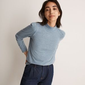 Madewell Blue Patterned Sweater
